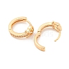 Brass Micro Pave Cubic Zirconia Hoop Earrings EJEW-A107-04D-KCG-2