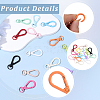 16Pcs 16 Colors Alloy Swivel Clasps FIND-SC0023-27-6