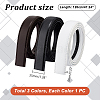 3Pcs 3 Colors No Buckle Imitation Leather Waist Belt AJEW-GA0006-54B-2