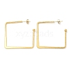 Ion Plating(IP) 304 Stainless Steel Square Stud Earrings for Women EJEW-M089-06G-4