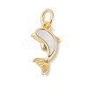 Brass with Shell Charms KK-Q030-06G-1