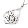 304 Stainless Steel Pendant Necklaces NJEW-P306-03P-1