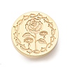 Golden Tone Wax Seal Brass Stamp Heads AJEW-U008-01G-14-2