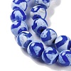 Natural Tibetan Wave Pattern dZi Agate Beads Strands G-B084-A05-02-4