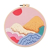 Mountain & Sun Pattern DIY Embroidery Kits PW-WG45195-05-1