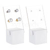 CHGCRAFT 2Pcs 2 Style Acrylic Earring Display Stands EDIS-CA0001-01-1