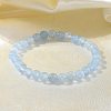 Natural & Dyed White Jade Bead Stretch Bracelets X-BJEW-K212-A-018-8