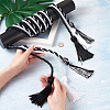 6Pcs 3 Style Polyester Tassel Big Pendant Decorations FIND-TA0001-51-12