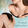 26Pcs 26 Styles Brass Micro Pave Grade AAA Cubic Zirconia Charms ZIRC-BC0001-32G-5