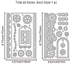 Carbon Steel Cutting Dies Stencils DIY-WH0309-2043-6