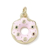 Brass Micro Pave Cubic Zirconia Pendants KK-K368-16G-2