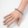 Electroplate Glass Beaded Stretch Bracelets BJEW-JB02019-03-3
