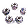 Handmade Gold Sand Lampwork European Beads LAMP-S193-012D-1