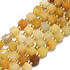 Natural Golden Silk Jade  Beads Strands G-I376-D55-01-1