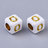 Plating Acrylic Beads SACR-S297-09O-2