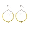 Resin Evil Eye & Acrylic Beaded Big Ring Dangle Earrings EJEW-JE04999-03-1