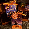 Paper Round Hanging Tags Candy Box Cookies Bag Message Cards for Halloween HJEW-E004-01-4