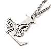 201 Stainless Steel Necklaces NJEW-Q336-01L-P-4