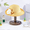 Wood Dome Shaped Stem Hat Rack ODIS-WH0001-46B-3