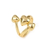 Brass Cuff Rings RJEW-C139-15B-G-4
