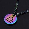 201 Stainless Steel Pendants Necklaces NJEW-S105-JN627-7-1