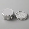Aluminium Shallow Round Candle Tins AJEW-WH0312-59D-3