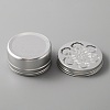 Aluminium Shallow Round Candle Tins AJEW-WH0312-59D-3