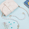   ABS Imitation Pearl Nugget Beaded Bag Handles FIND-PH0009-43-4