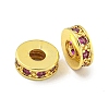 Brass Cubic Zirconia Spacer Beads KK-L215-008C-G02-1