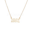 1992 Birth Year Number 201 Stainless Steel Pendant Cable Chain Necklaces FS-WGB5F08-12-2