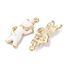 Alloy Enamel Pendants ENAM-O001-08J-G-2