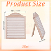 Wooden Photo Frame Shaped Ring Display Easels RDIS-WH0032-008A-2