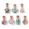 7Pcs Glass Wishing Bottle Decorations PALLOY-JF03099-1