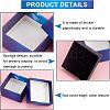 Starry Sky Pattern Cardboard Jewelry Boxes CBOX-BC0001-40A-8