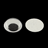 Black & White Plastic Wiggle Googly Eyes Buttons DIY Scrapbooking Crafts Toy Accessories with Label Paster on Back KY-S002B-14mm-2