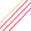 Brass Rhinestone Strass Chains CHC-N017-003A-B05-1