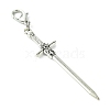 Alloy Sword Big Pendant Decoration HJEW-JM02179-4