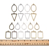 38Pcs 19 Styles Alloy Open Back Bezel Pendants FIND-FS0003-61-5