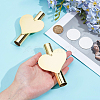 2Pcs Heart Wall Mounted Flower Tube FIND-GF0008-61G-3