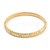 Ion Plating(IP) 304 Stainless Steel Crystal Rhinestone Hinged Bangles for Women BJEW-Z068-02G-02-2