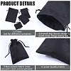 Beebeecraft 16Pcs 4 Styles Polyester Imitation Burlap Packing Pouches Drawstring Bags ABAG-BBC0001-01A-6