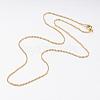 Brass Ball Chain Necklaces MAK-L009-06G-2