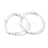 Natural Selenite Beaded Stretch Bracelets BJEW-F414-01A-02-2