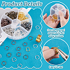 1 Box 6 Color Iron Open Jump Rings IFIN-PH0001-10mm-08-4