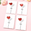 4Pcs Kraft Paper Greeting Cards AJEW-FS0001-30B-7