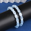 Dyed Natural Selenite Column Beaded Stretch Bracelets for Women BJEW-I312-05A-3