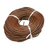 4mm Saddle Brown Color Cowhide Leather Beading Cords X-WL-A003-12-1