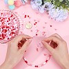 1200Pcs 4 Colors Valentine's Day Themed Opaque Acrylic Beads MACR-SC0001-42-3