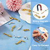 32 Sets 16 Styles Brass Magnetic Clasps KK-KS0001-28-4