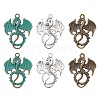 6Pcs 3 Styles Alloy Dragon Pendants FIND-FS0001-76-1